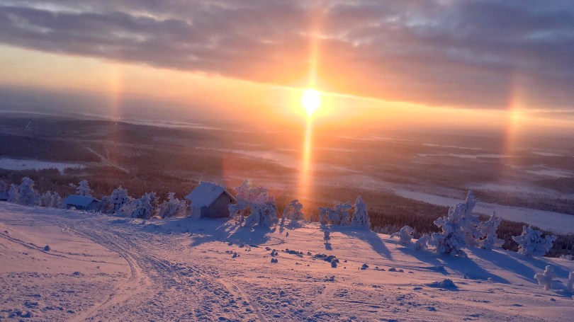 Sunset in Levi, Finland