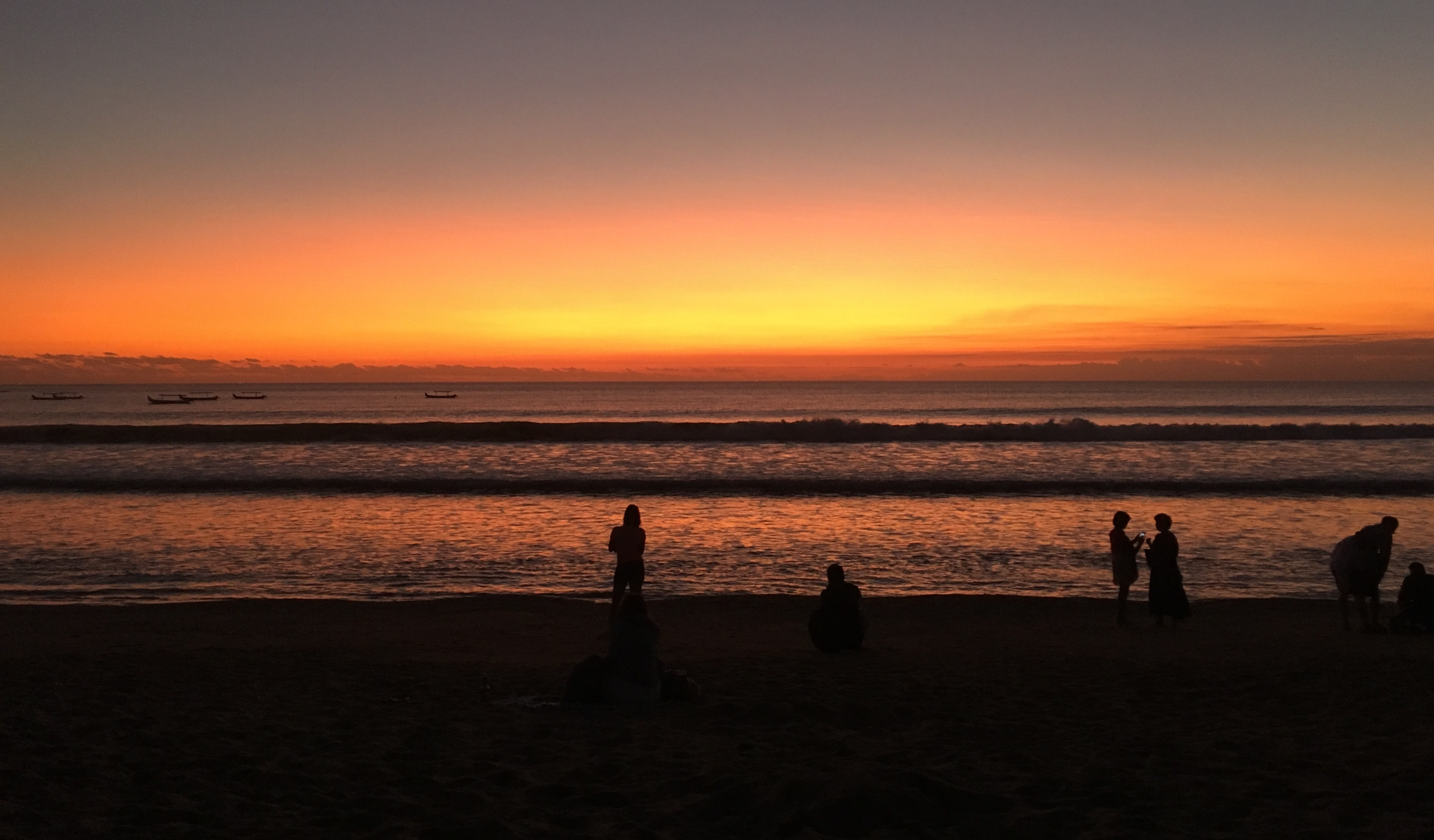 Sunset in Kuta, Bali, Indonesia