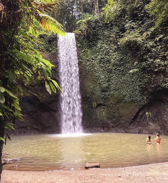 Extotic waterfall in Bali, Tibumana waterfall