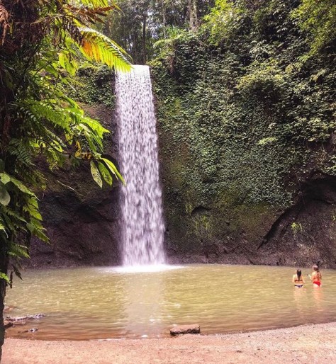 Extotic waterfall in Bali, Tibumana waterfall