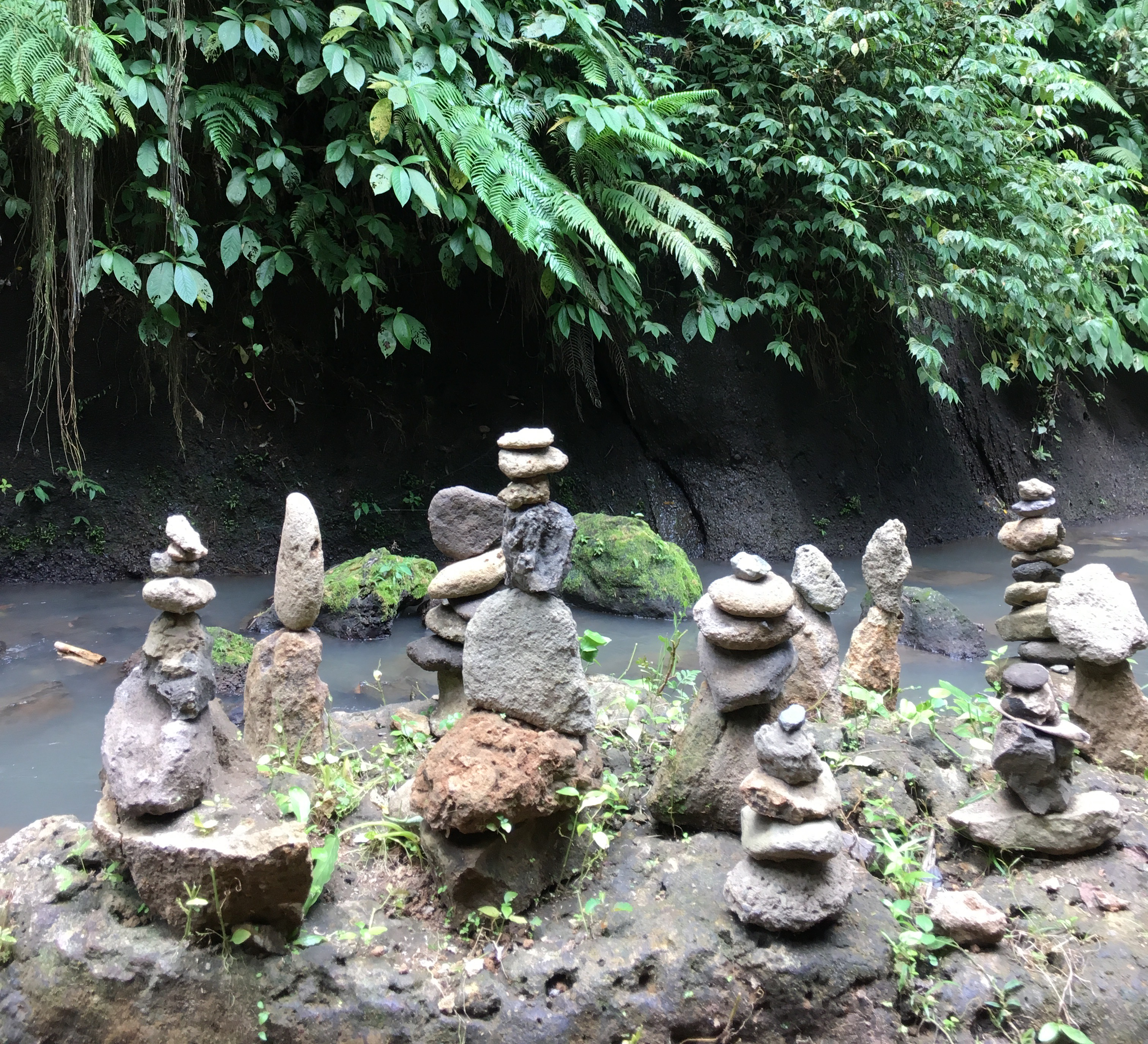 Zen stones in Bali, Ubud
