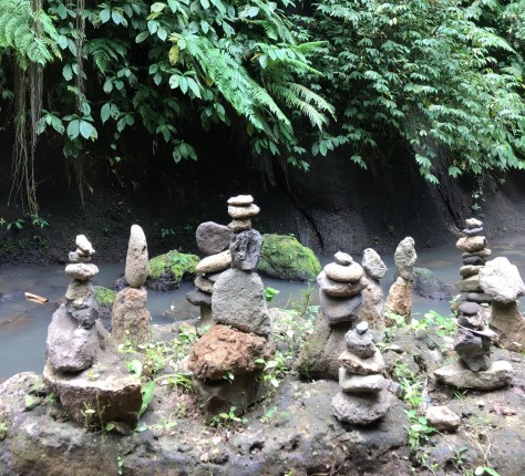 Zen stones in Bali, Ubud