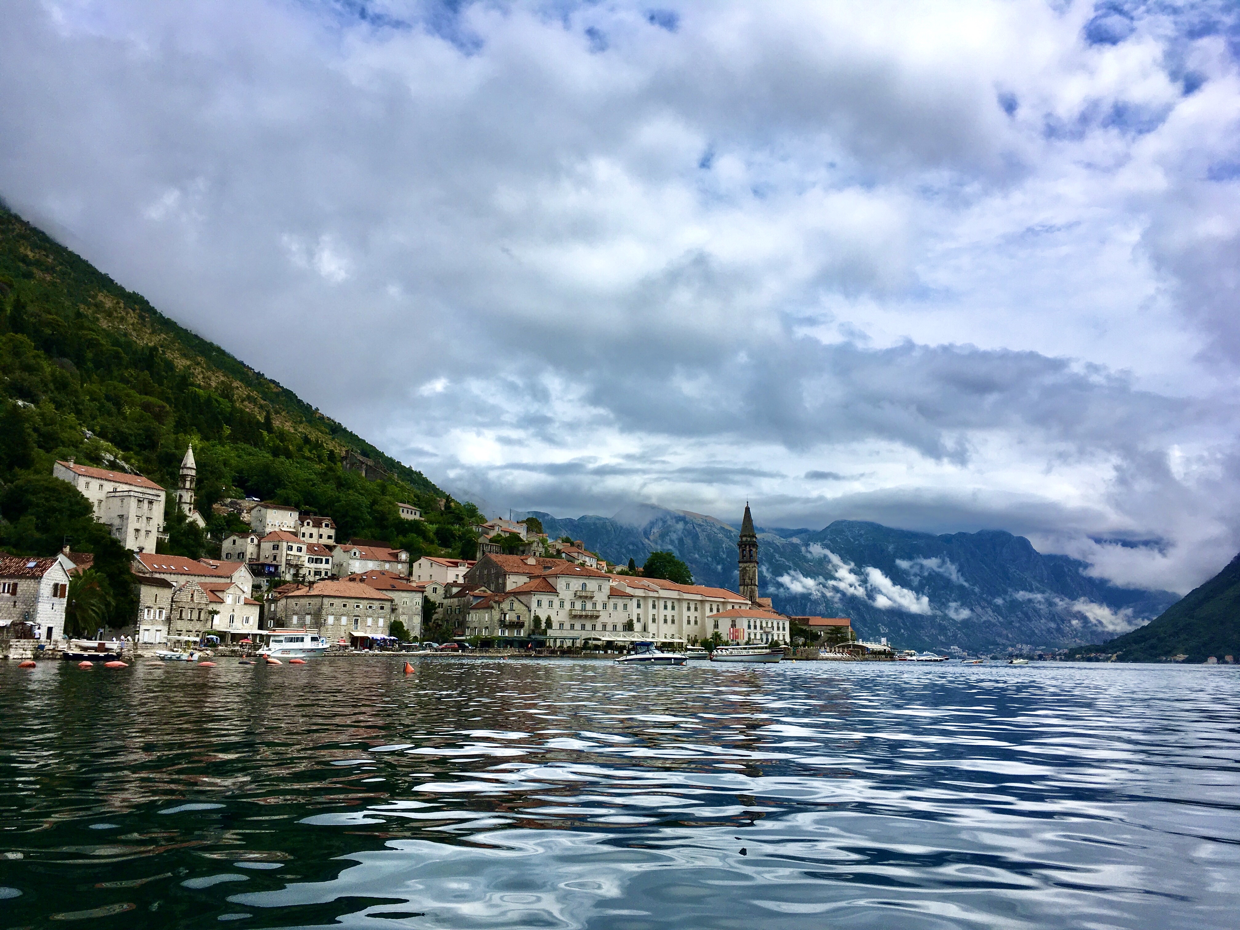 view of Perast, Montenegro