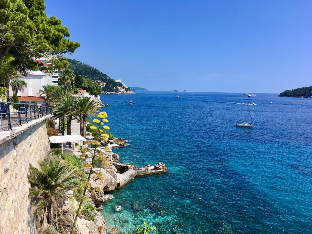 Dubrovnik, Croatia, sea view, Banje Beach