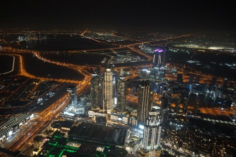 At The Top, Burj Khalifa, Dubai city lights