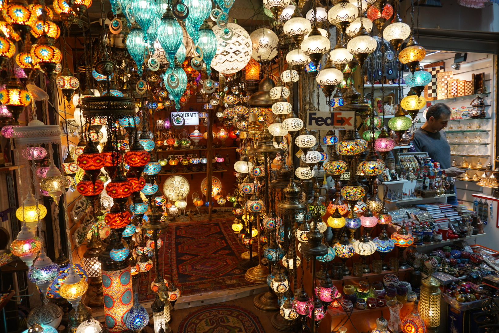 The Grand Bazar, Istanbul, Turkish lamps