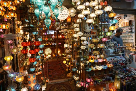 The Grand Bazar, Istanbul, Turkish lamps