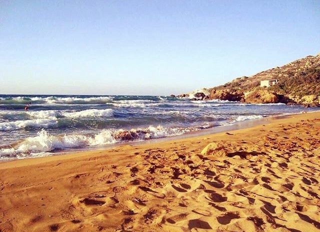 Ramla Beach on Gozo island, Malta